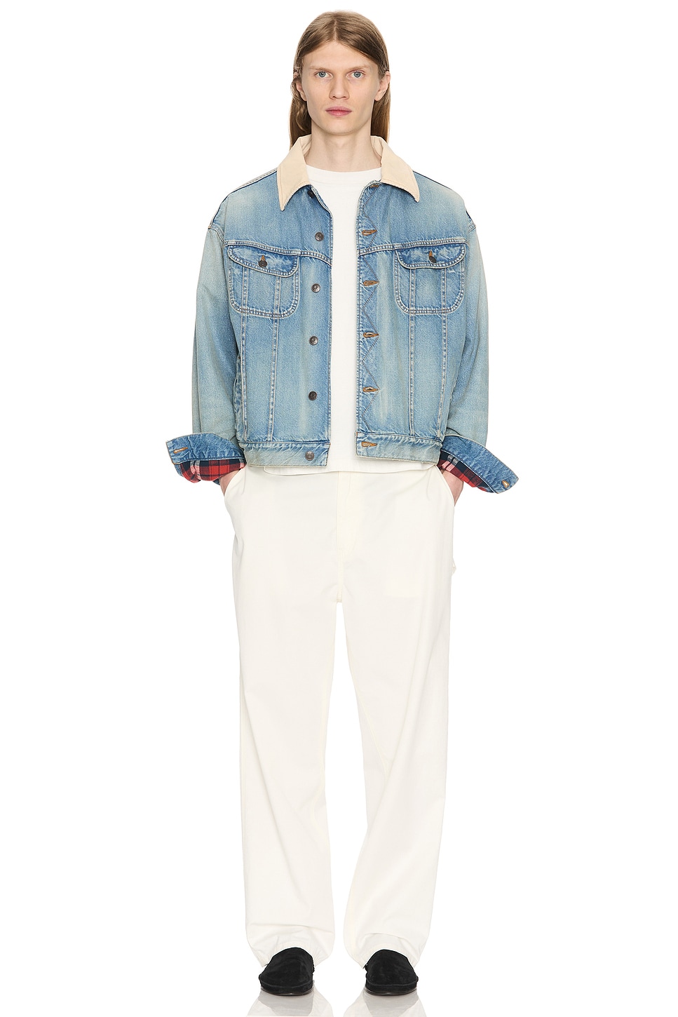 Image 1 of The Row Joret Jacket in Light Indigo