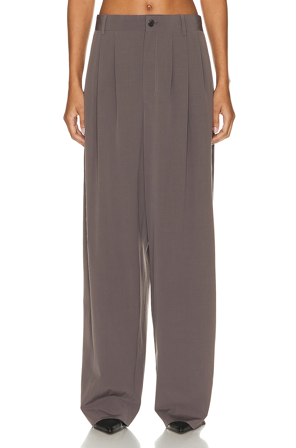 Image 1 of The Row Rufus Pant in Dove Grey