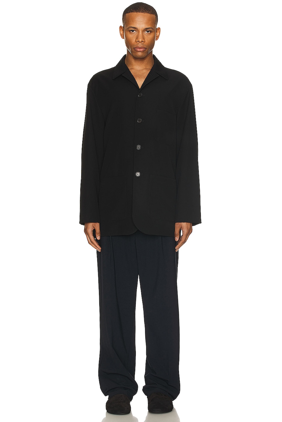 Image 1 of The Row Keenan Pant in Dark Navy