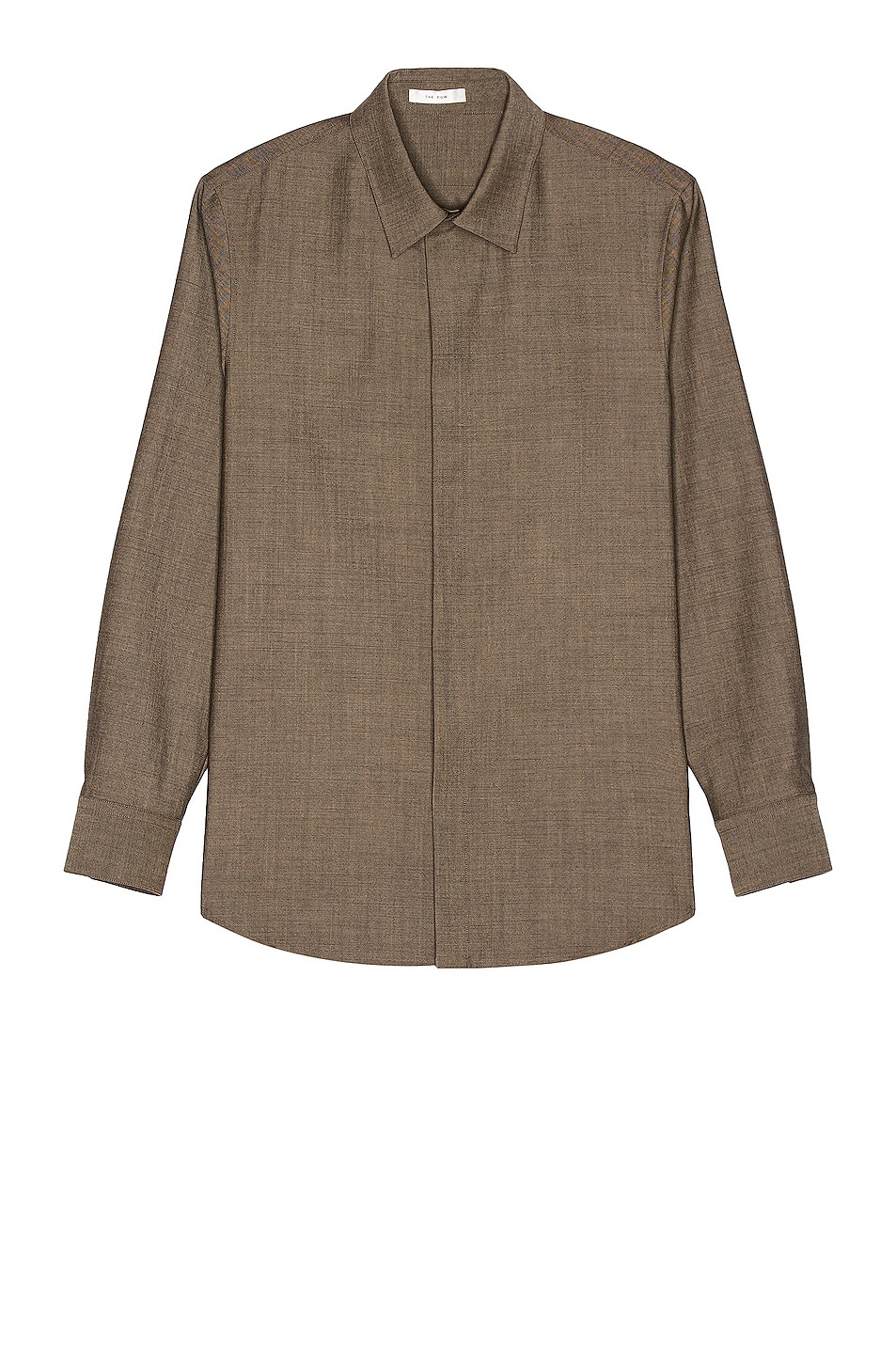Image 1 of The Row Zachary Shirt in Camel & Black
