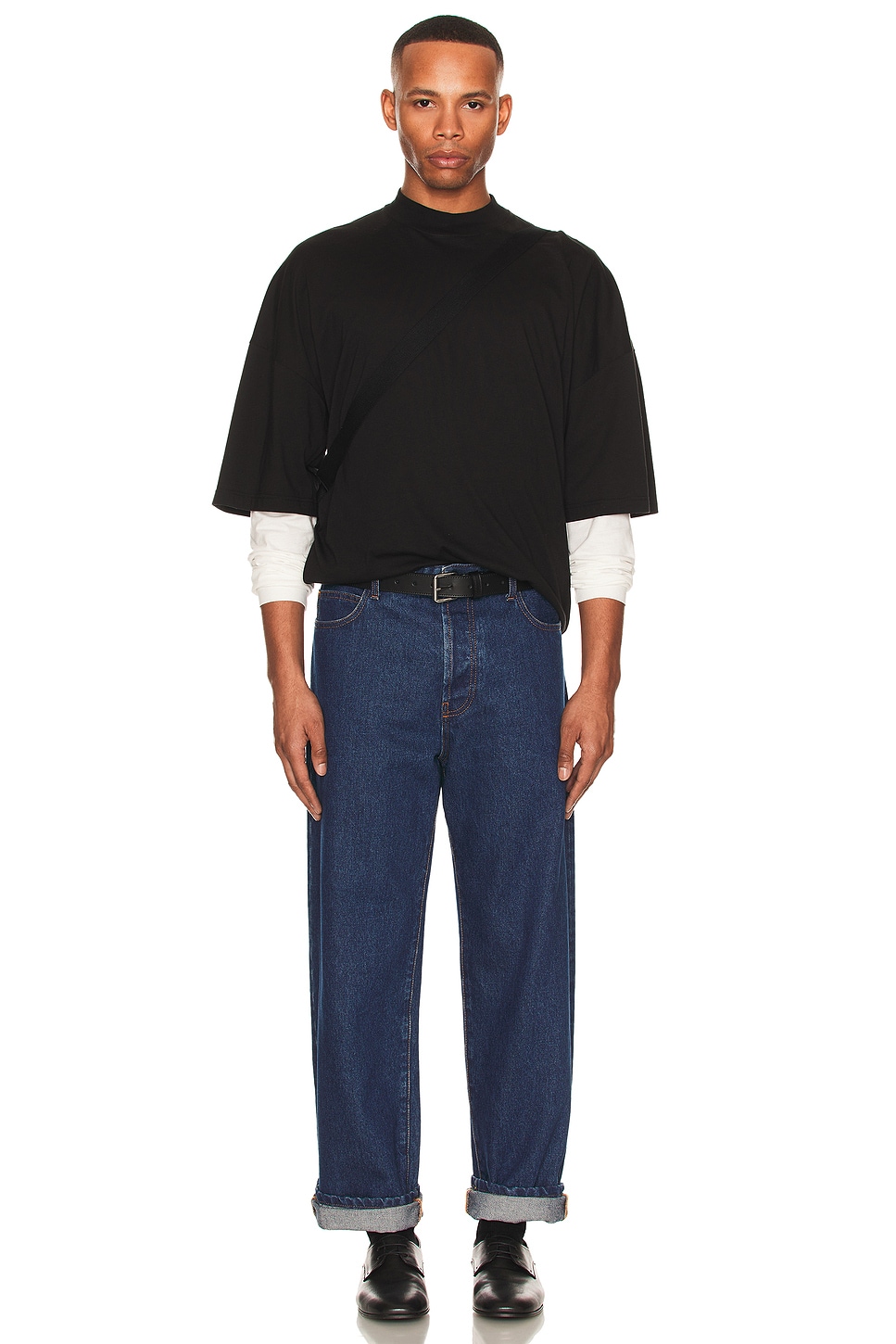 Image 1 of The Row Dustin Top in Black