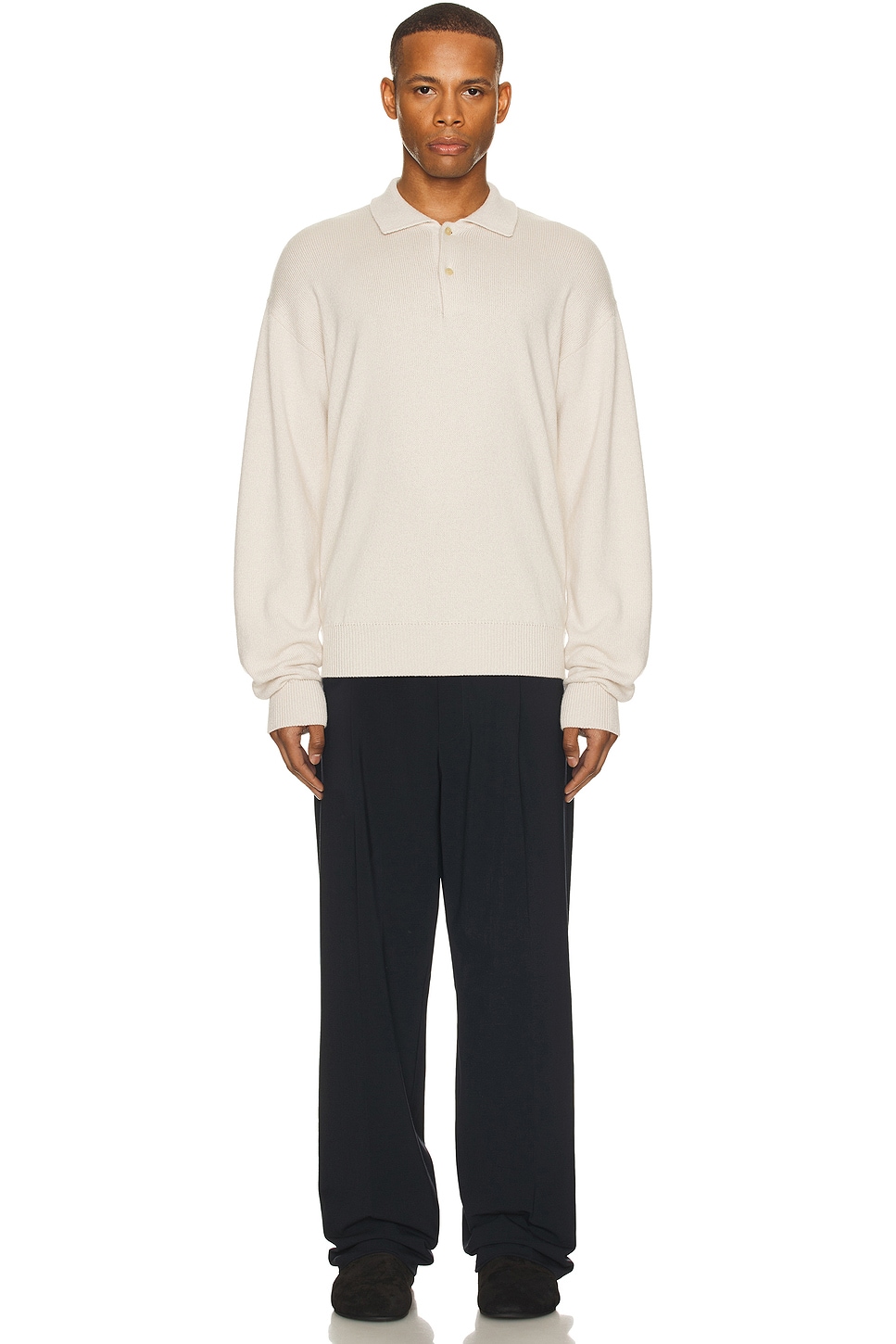 Image 1 of The Row Joyce Top in Cloudy Beige