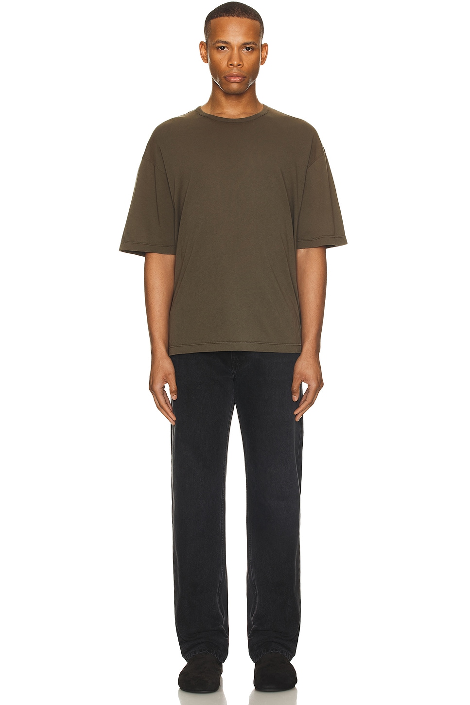Image 1 of The Row Steven Top in Grey Taupe
