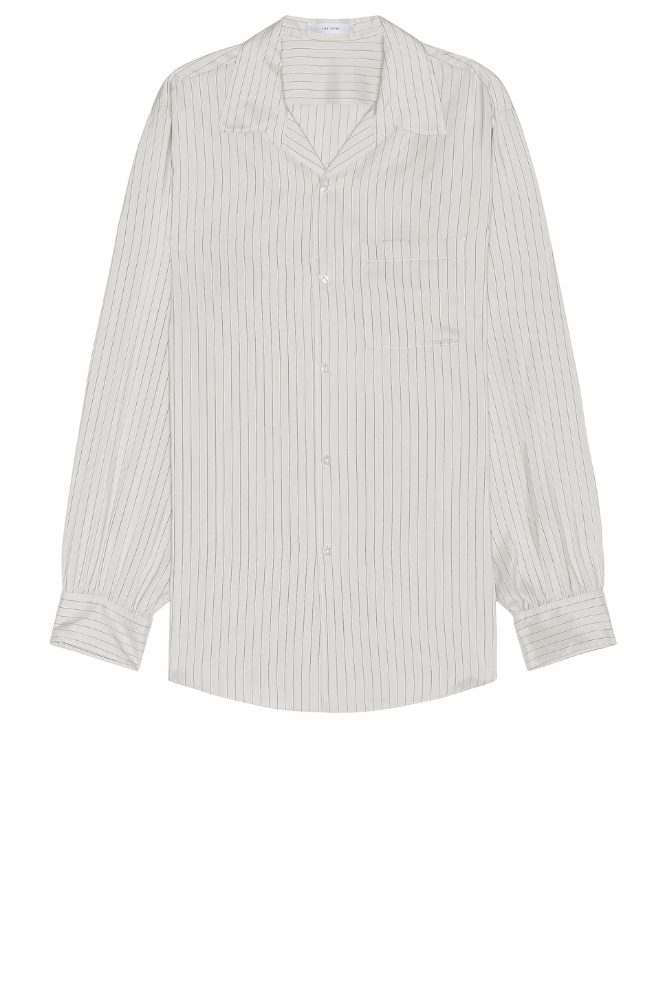 Image 1 of The Row Kiton Shirt in Grey Stripe