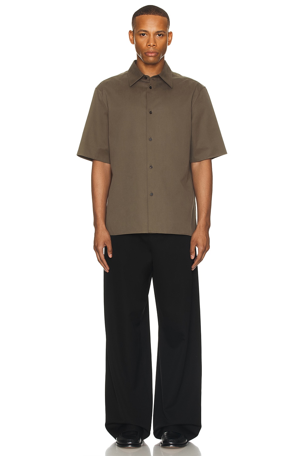 Image 1 of The Row Patrick Shirt in Khaki
