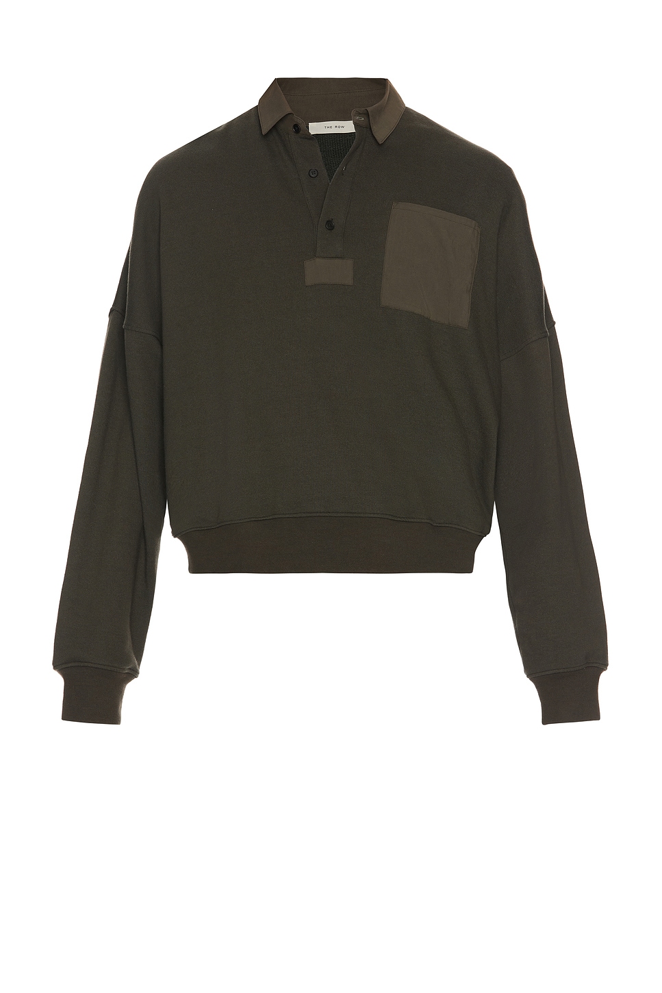 Image 1 of The Row Dende Long Sleeve Shirt in Warm Sepia
