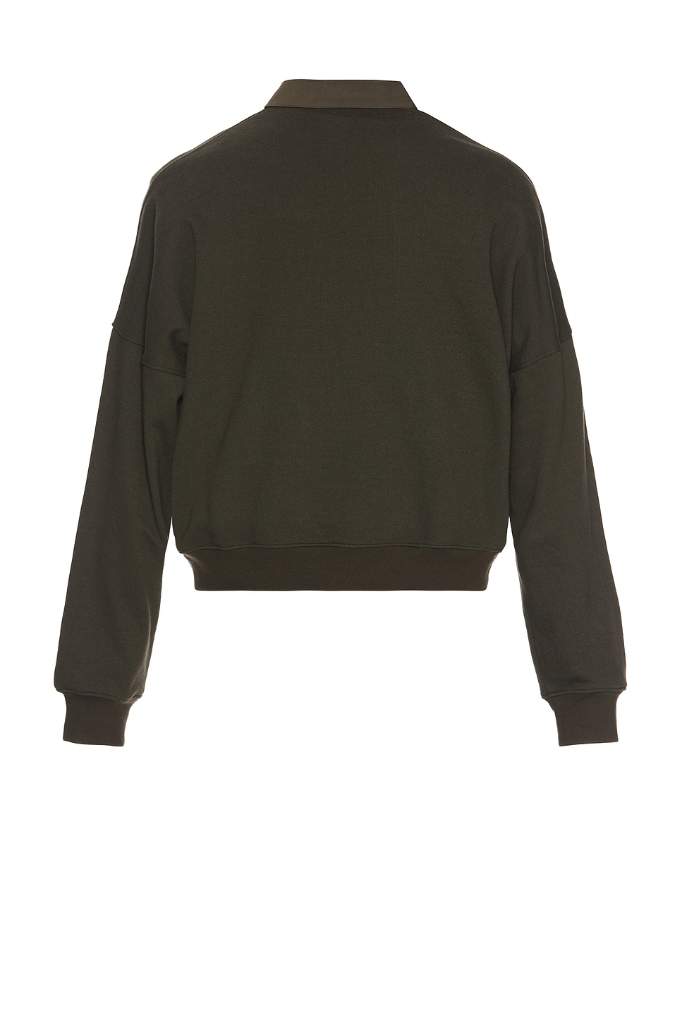 The Row Dende Poplin-trimmed Brushed Cotton And Cashmere-blend Polo Shirt In Warm Sepia