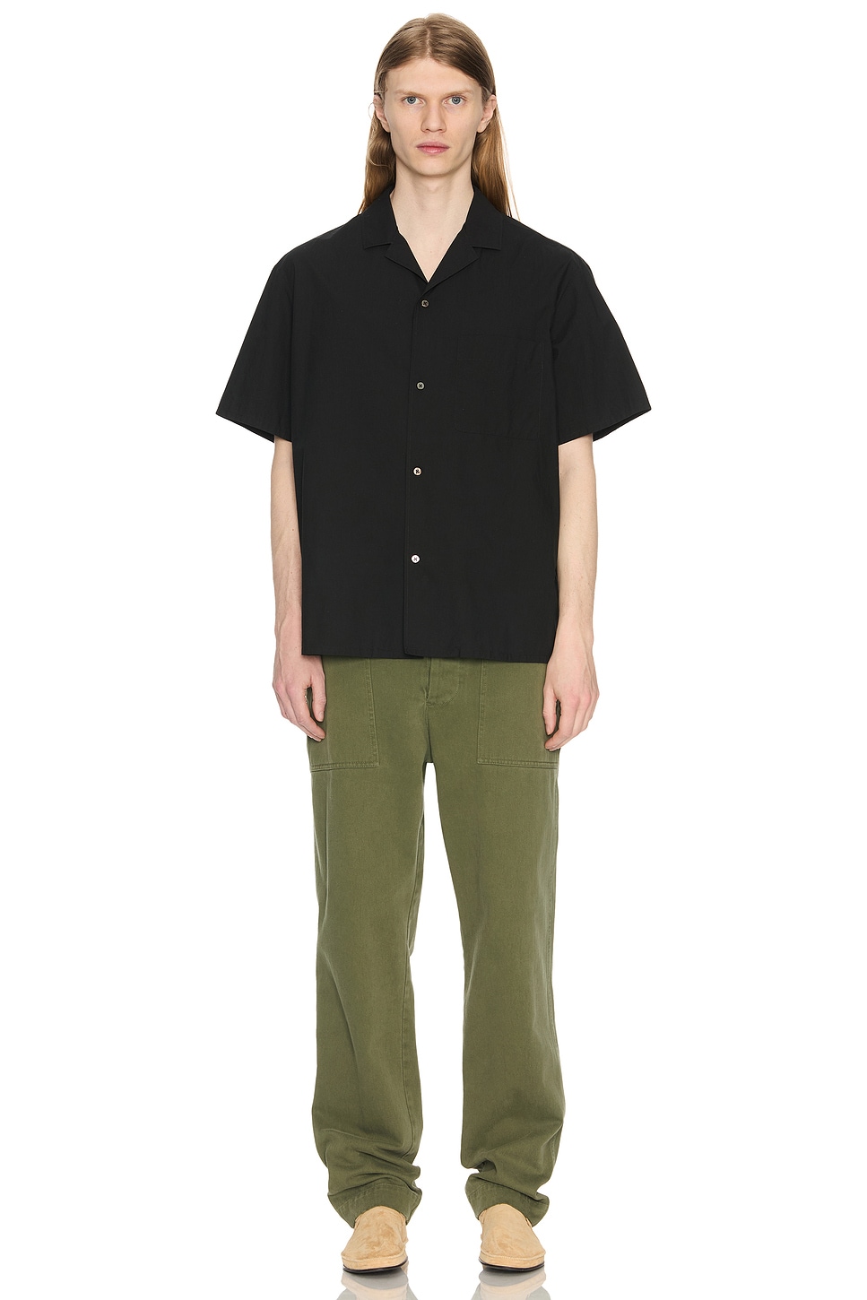 Image 1 of The Row Jiro Shirt in Black
