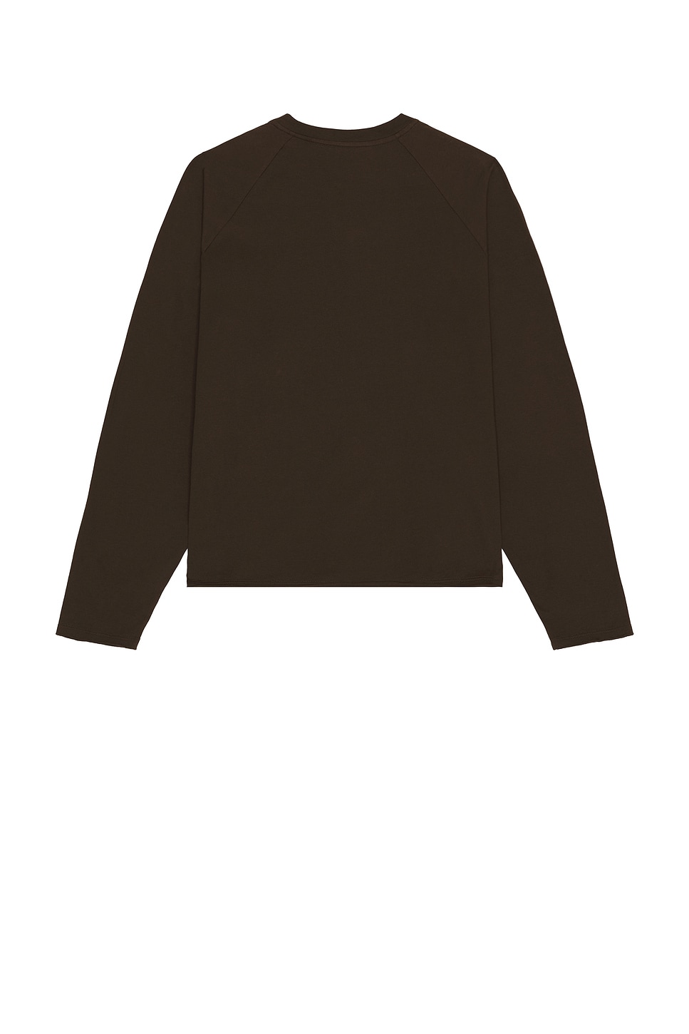 Image 1 of The Row Jameson Long Sleeve Tee in Dark Coffee