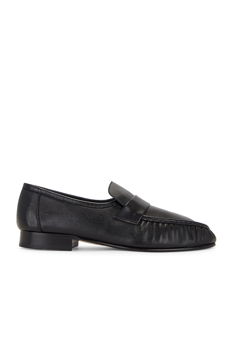 Image 1 of The Row Soft Loafer in Black