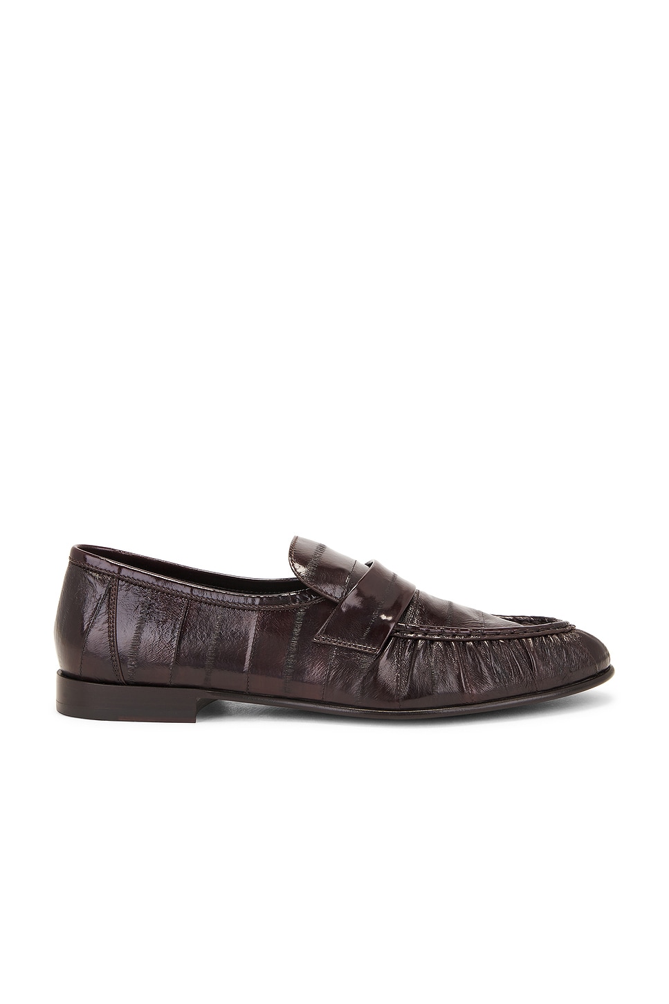 Image 1 of The Row Soft Loafer in Brown