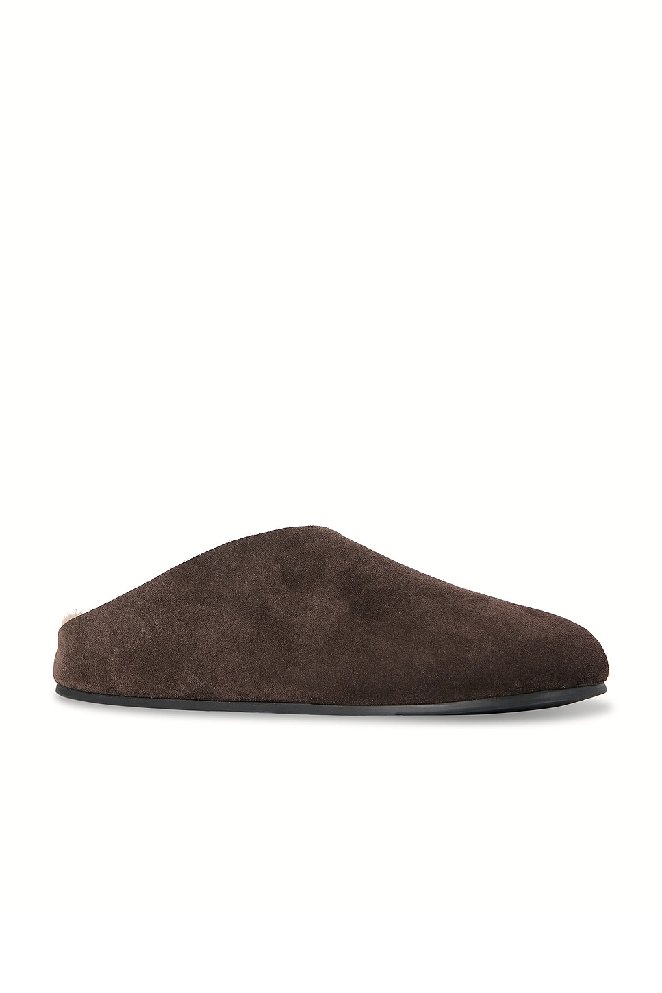 Image 1 of The Row Hudson Slide in Lacquer Brown