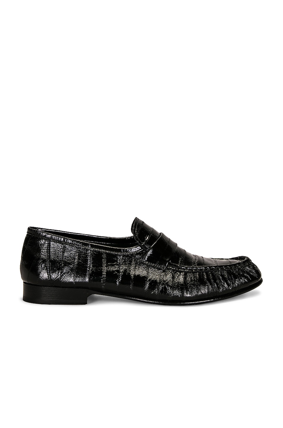 Image 1 of The Row Soft Loafer in Black