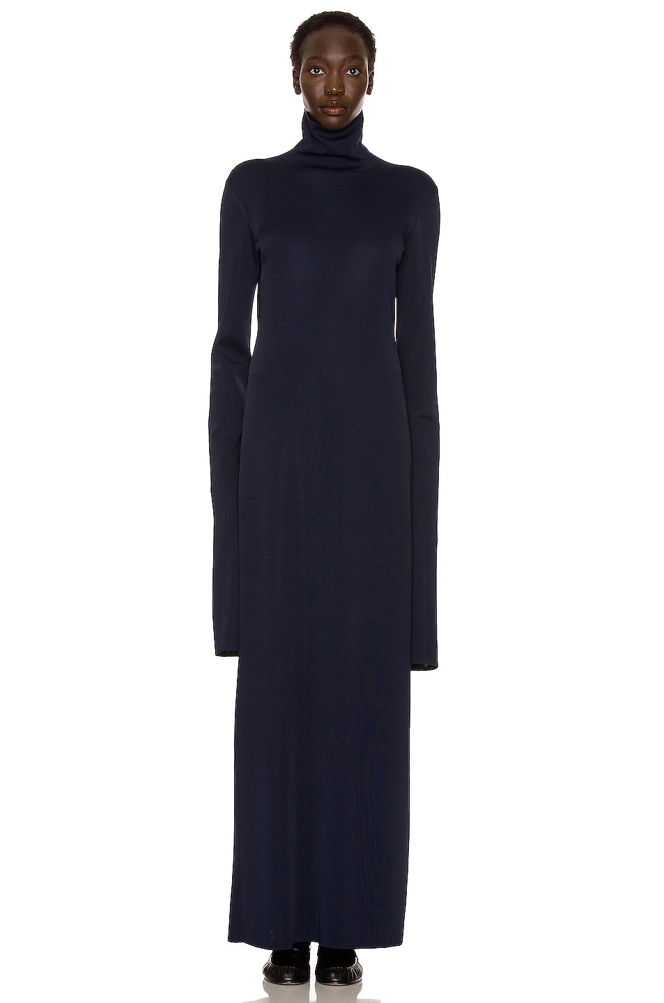 Image 1 of The Row Alicho Dress in Navy