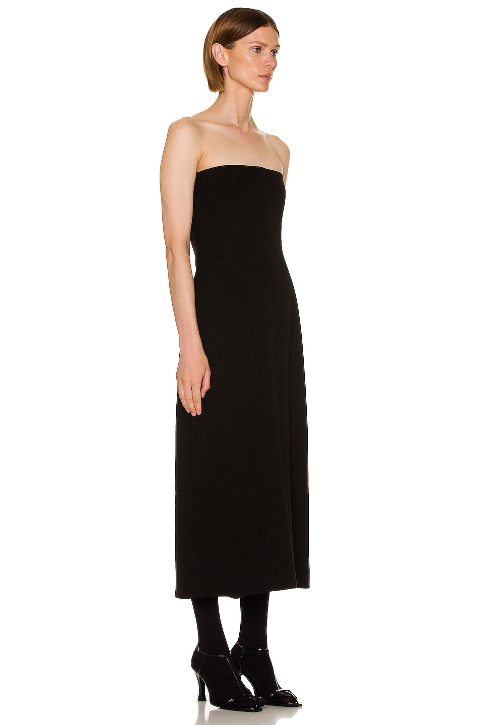 The Row Melonia Dress in Black | FWRD