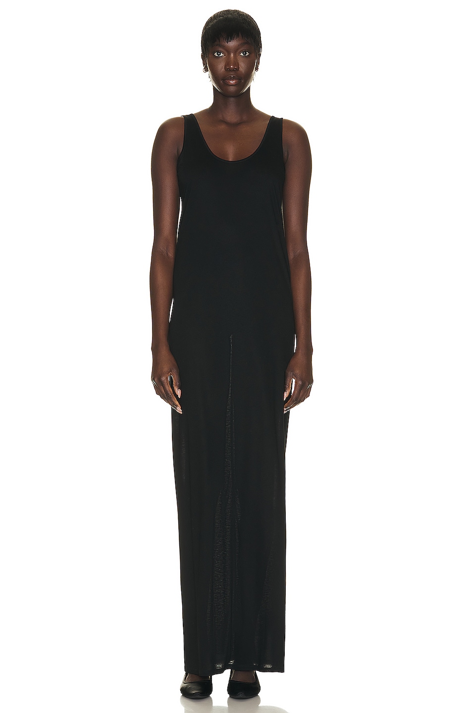 Image 1 of The Row Toman Dress in Black
