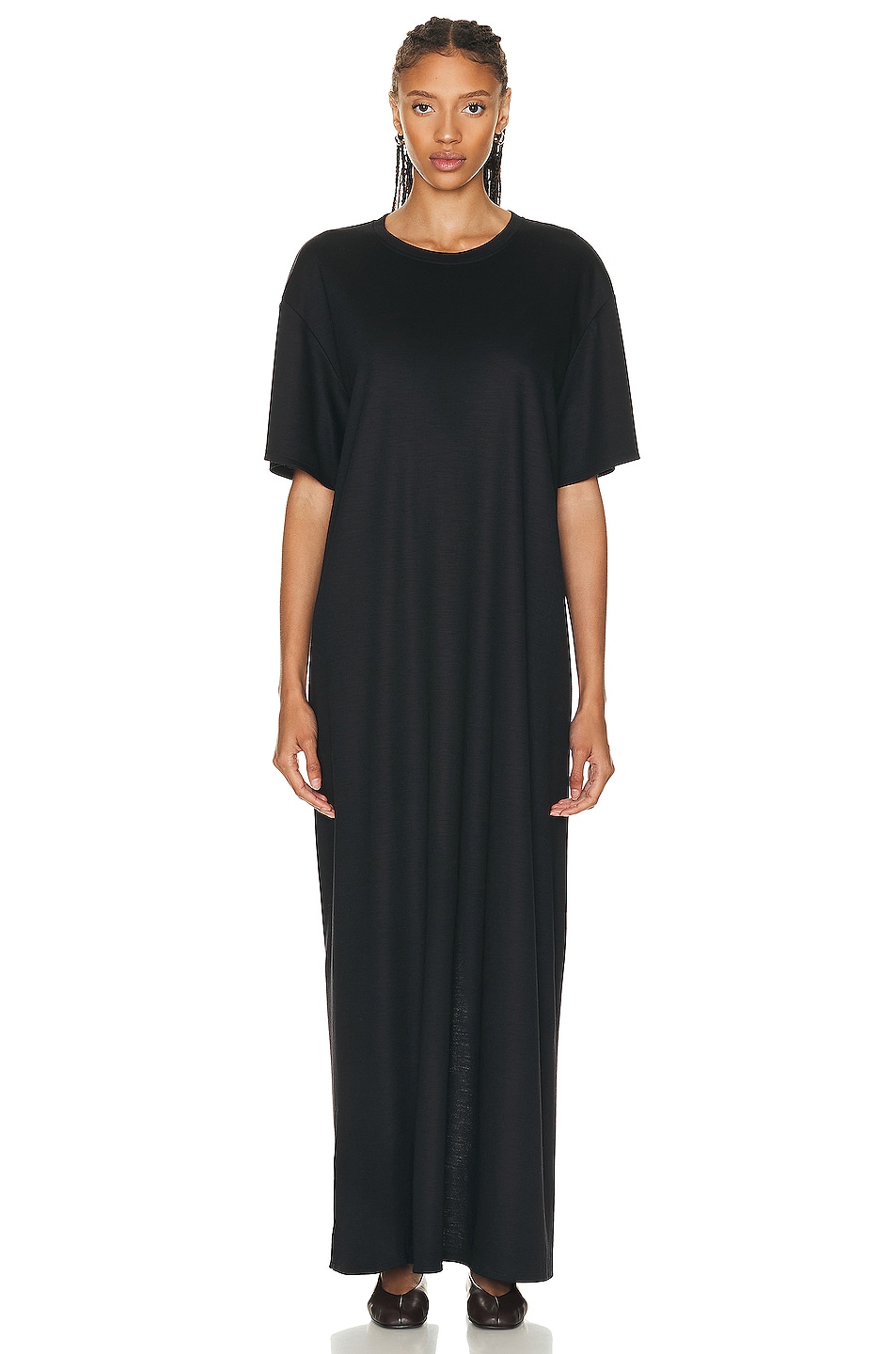 The Row Carolina Dress in Black | FWRD