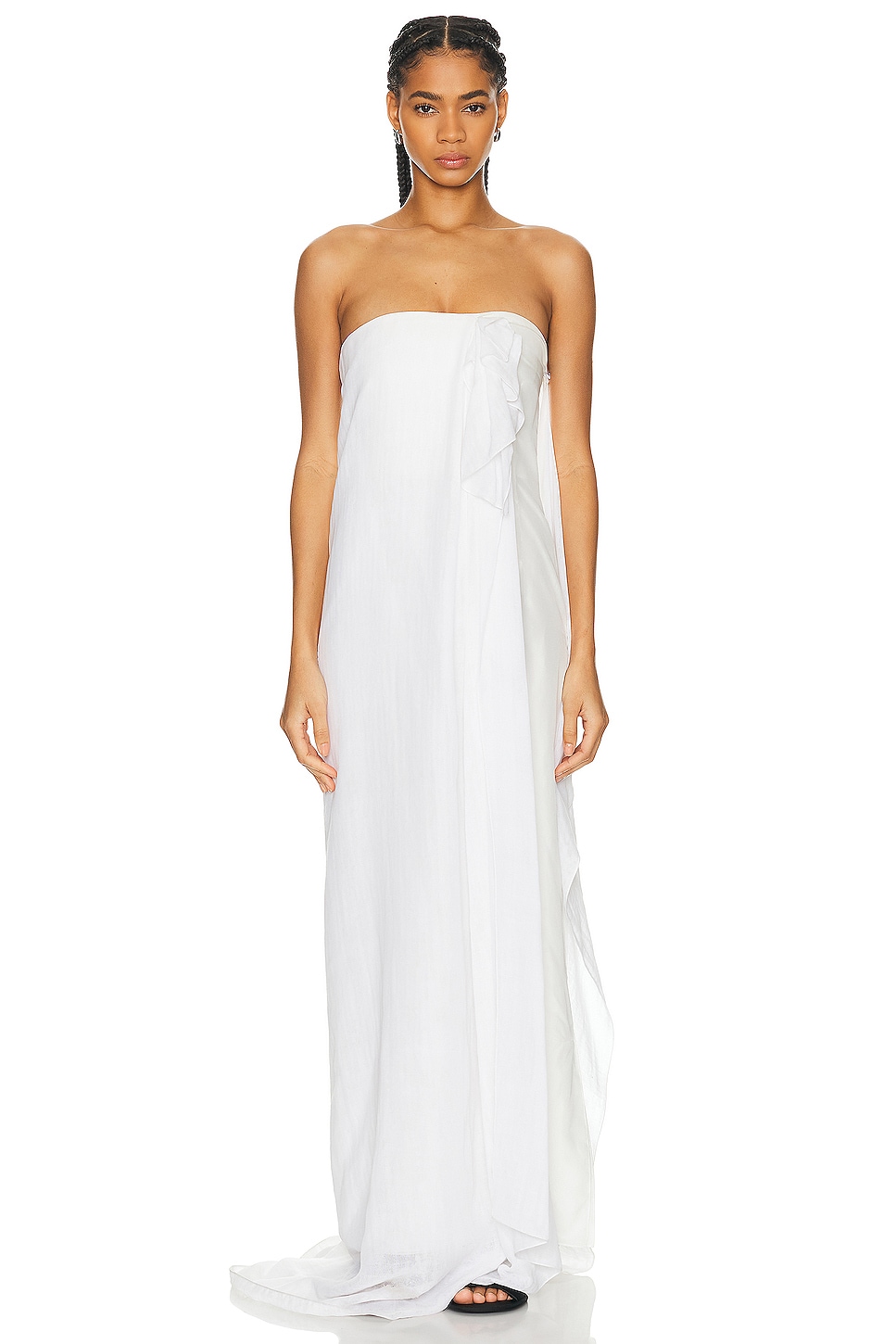 Image 1 of The Row Madleine Dress in Ivory