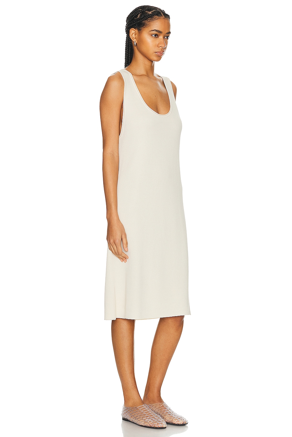 Shop The Row Garfield Dress In Ecru