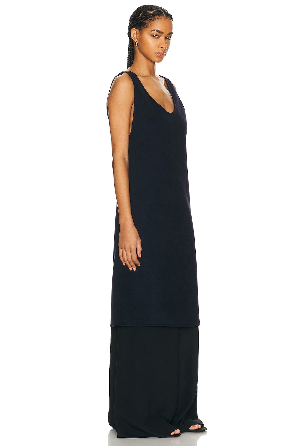 Shop The Row Bumi Dress In Dark Navy