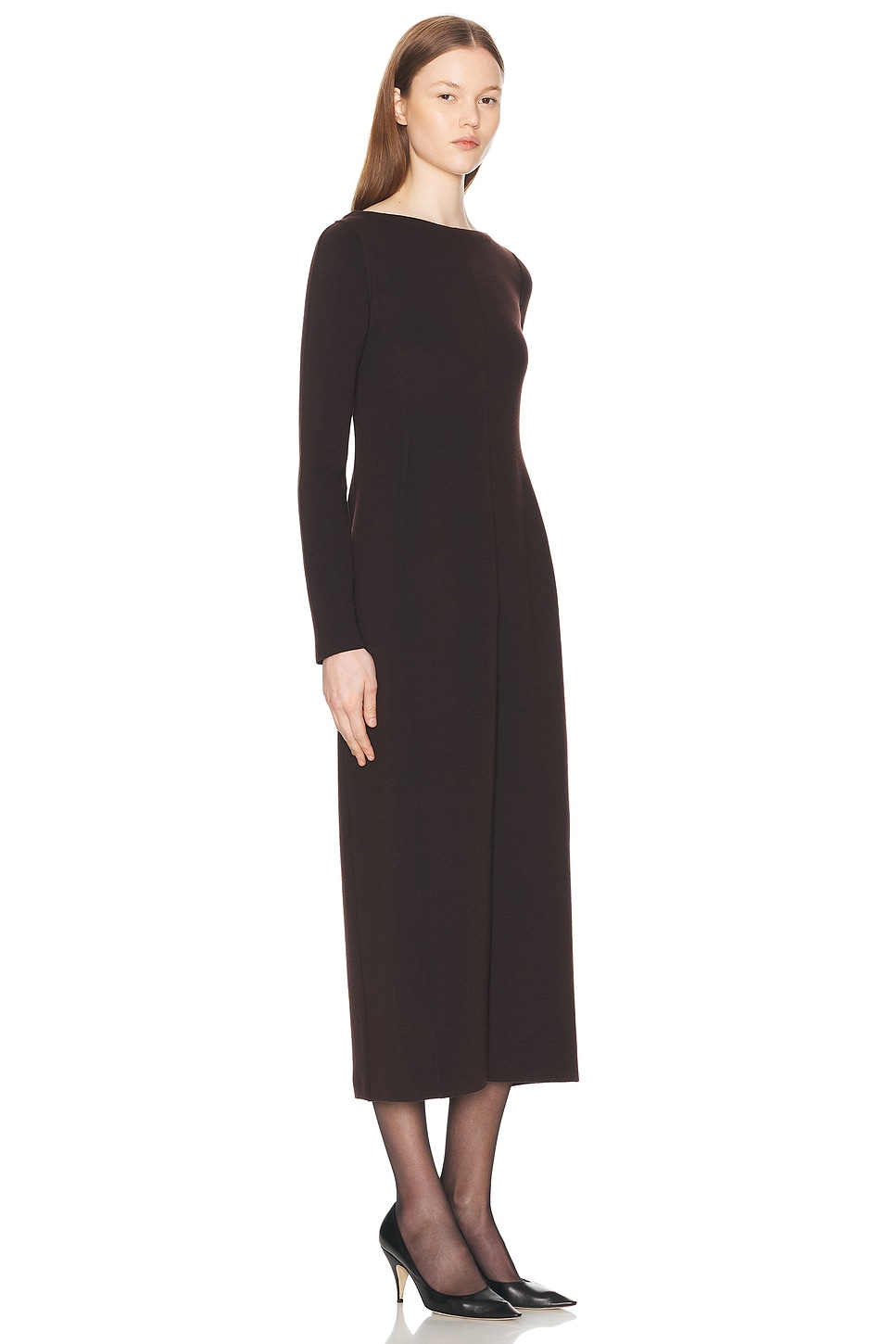 The Row Iragi Dress In Brown