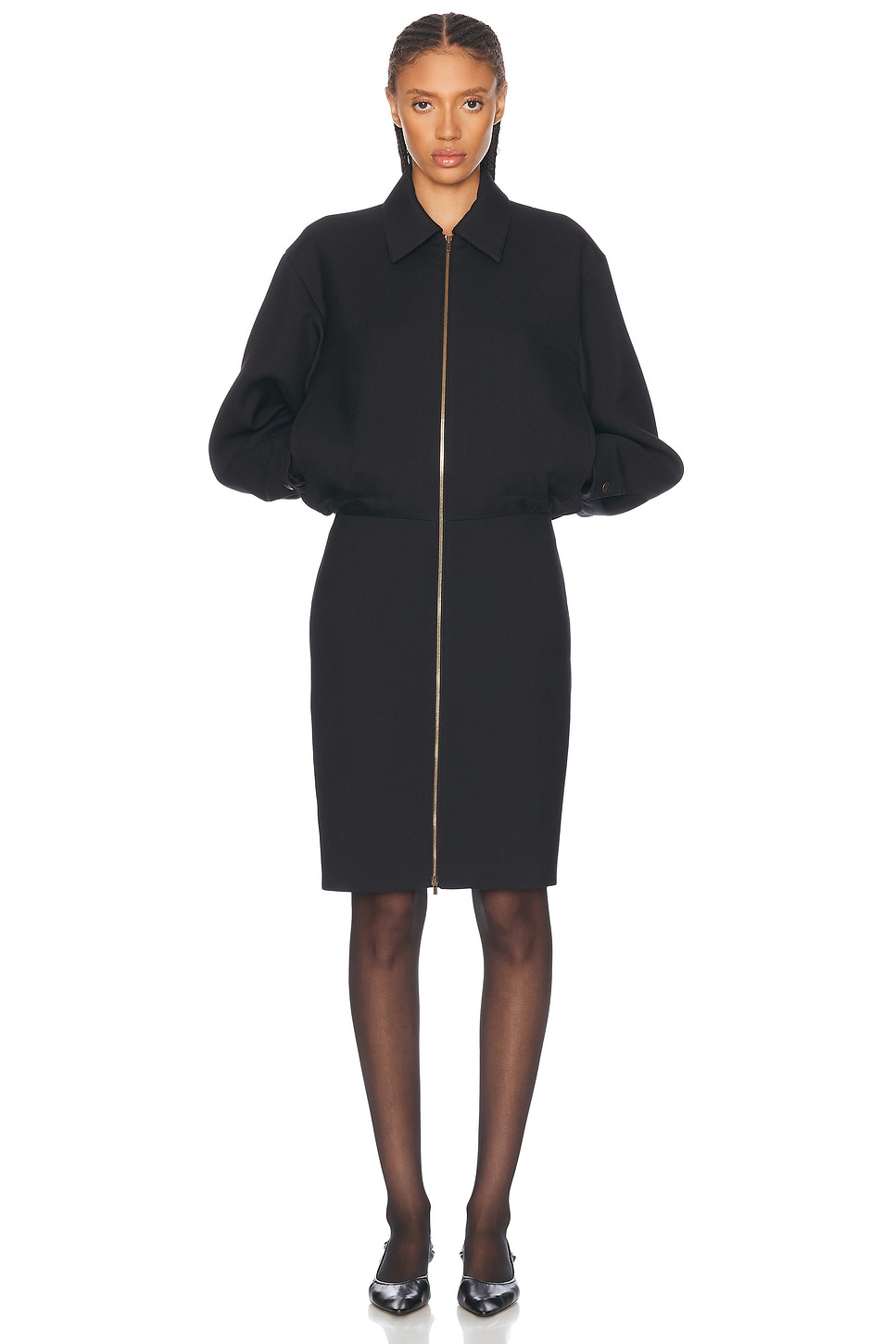 Image 1 of The Row Mave Dress in Black