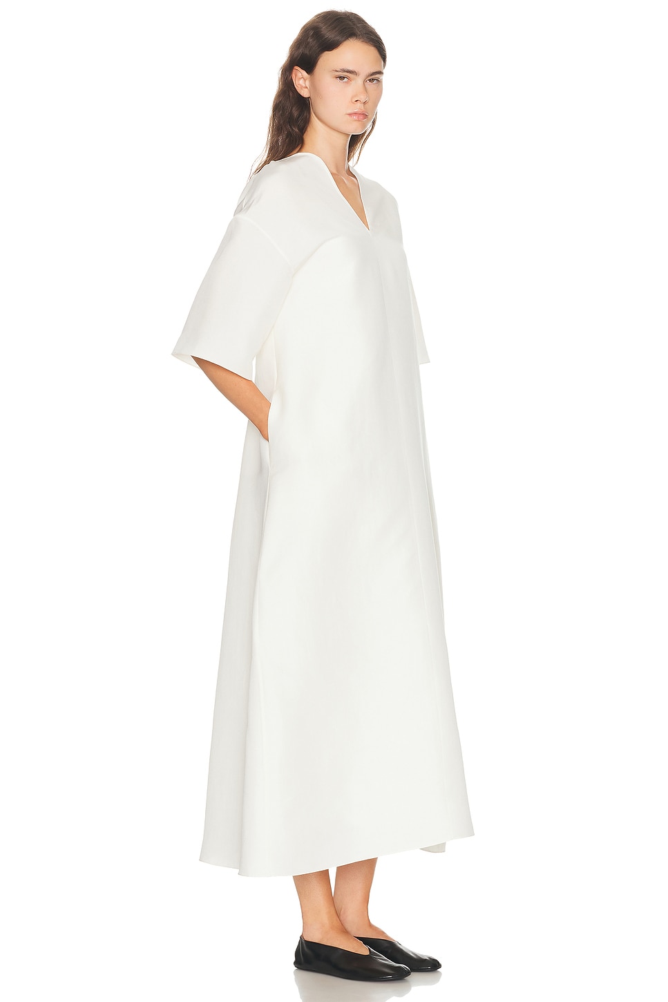 The Row Mia Dress In White