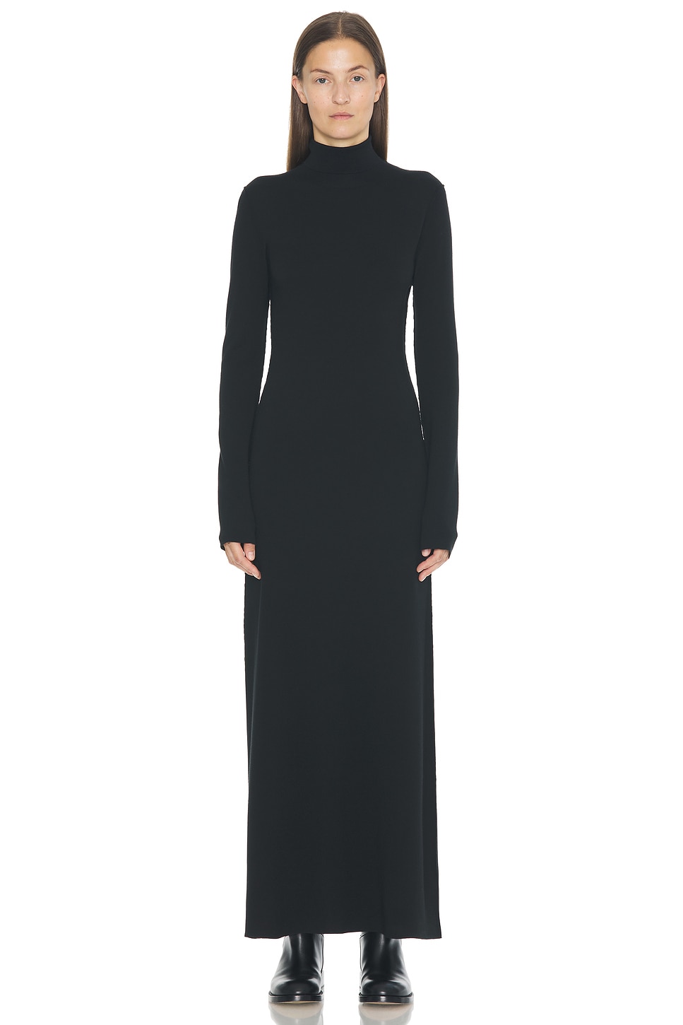 Image 1 of The Row Leoline Dress in Black