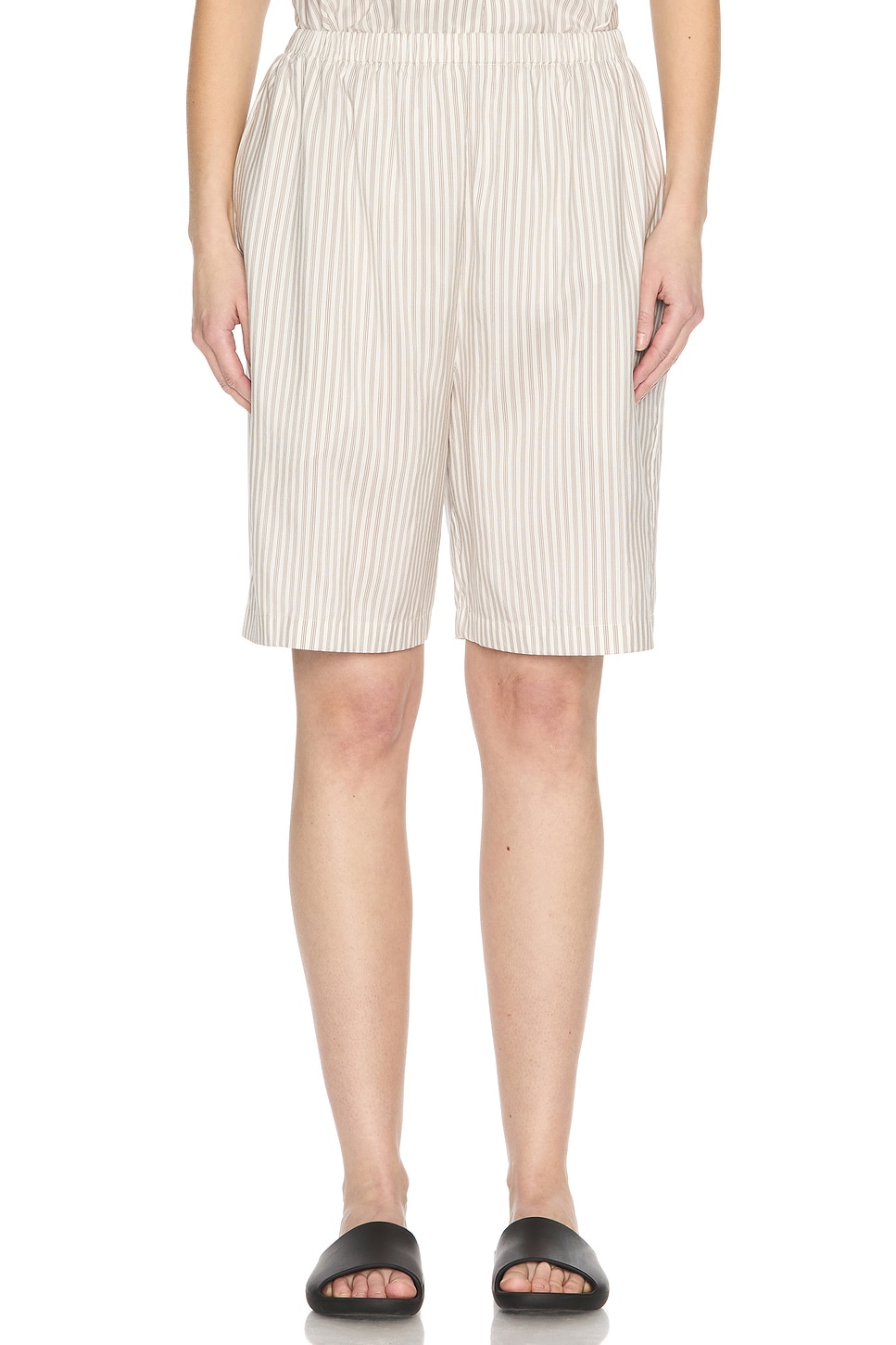Image 1 of The Row Zinnia Short in White & Grey