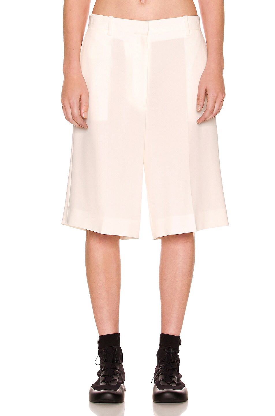 Image 1 of The Row Trin Short in Cream