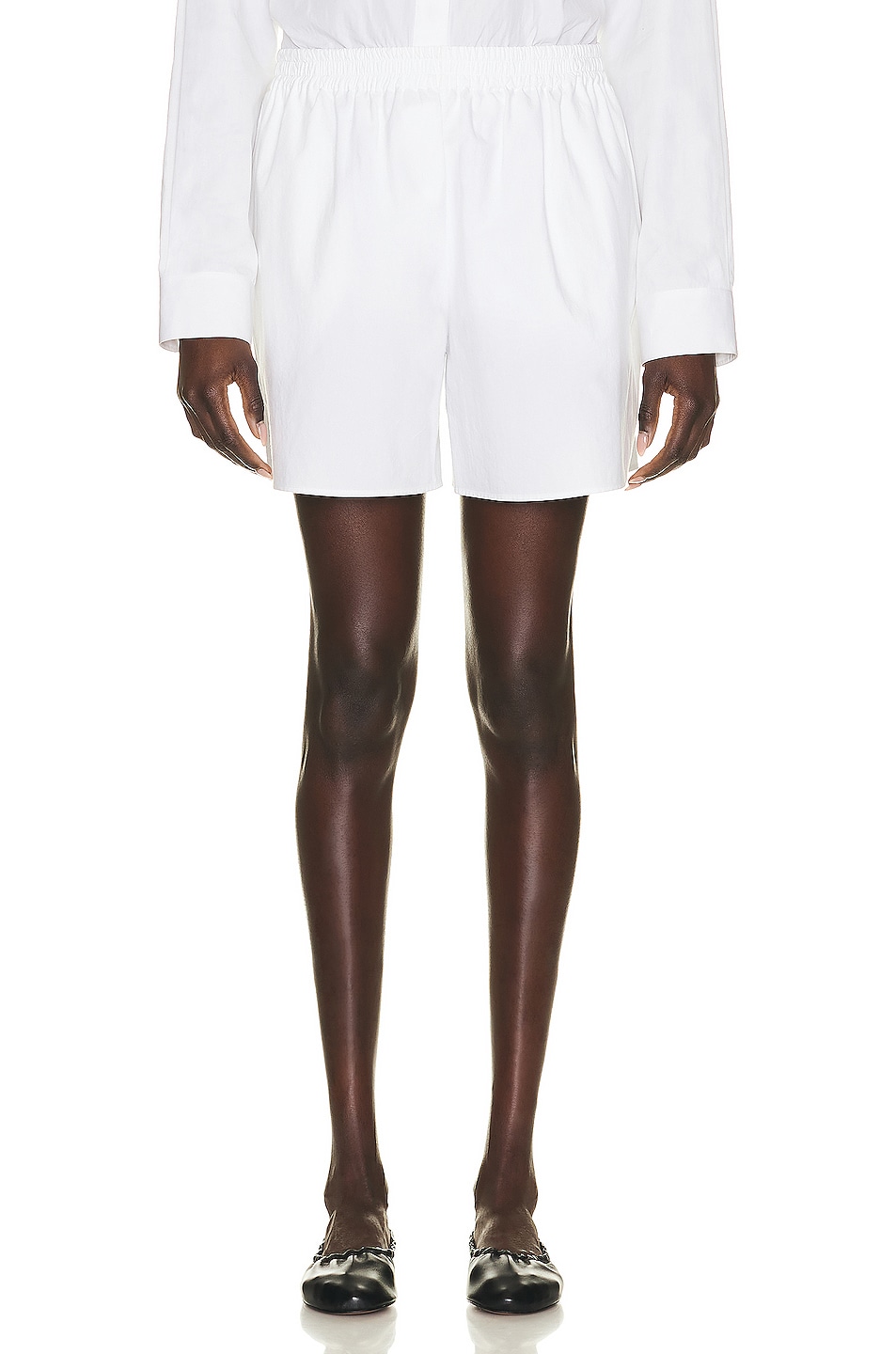 Image 1 of The Row Gunther Short in White