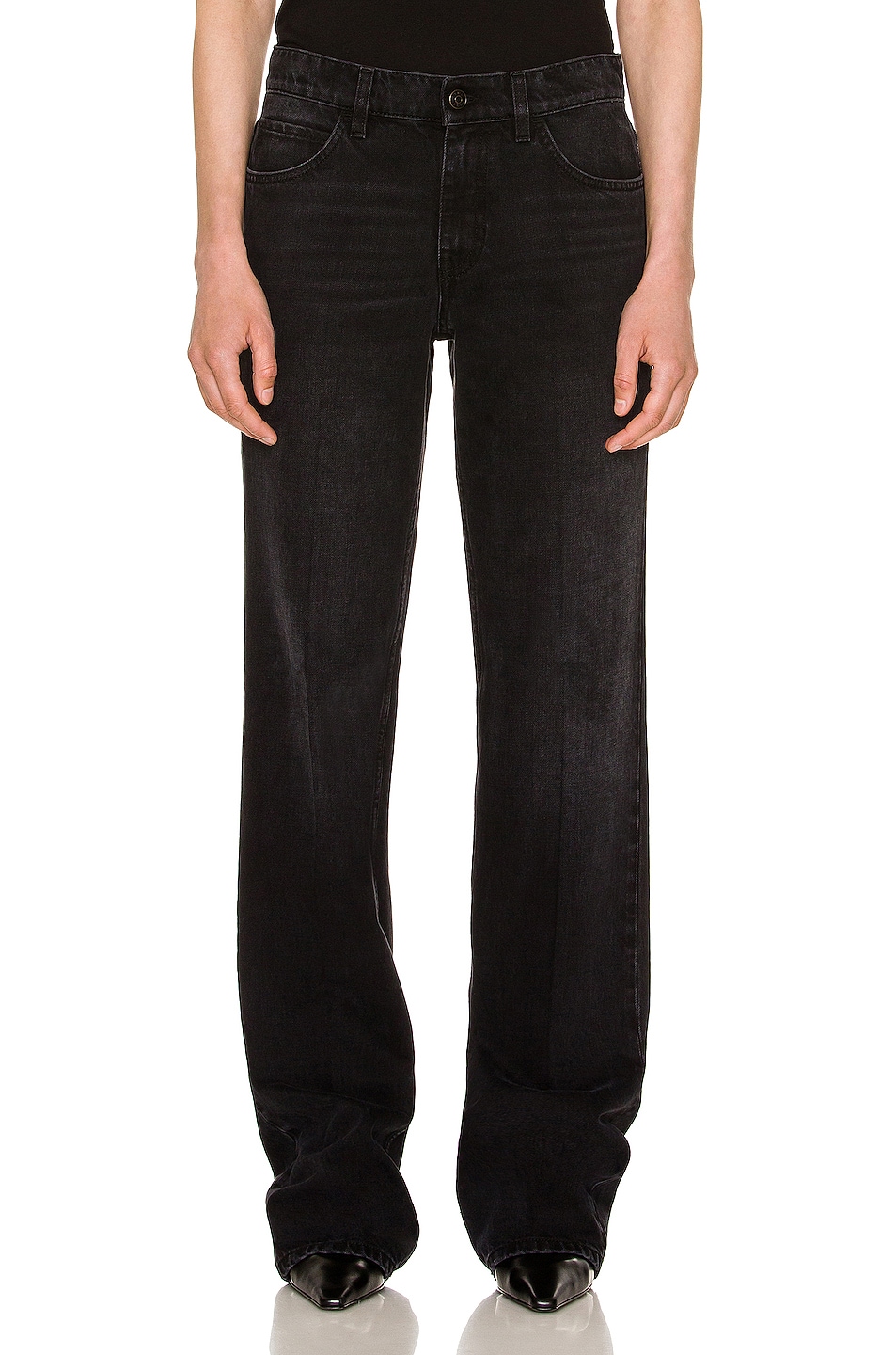 Image 1 of The Row Carlyl Jean in Black