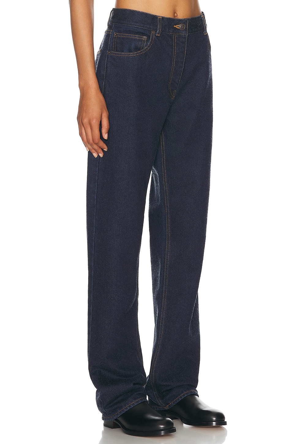 The Row Berty Wide Leg In Indigo