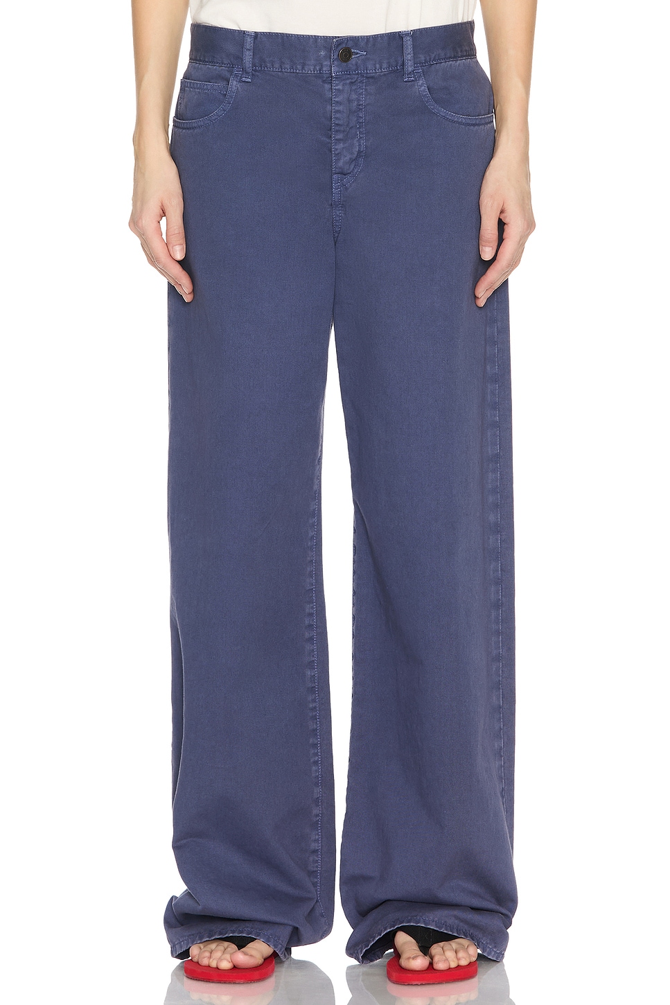 Image 1 of The Row Eglitta Wide Leg Jeans in Purple Blue