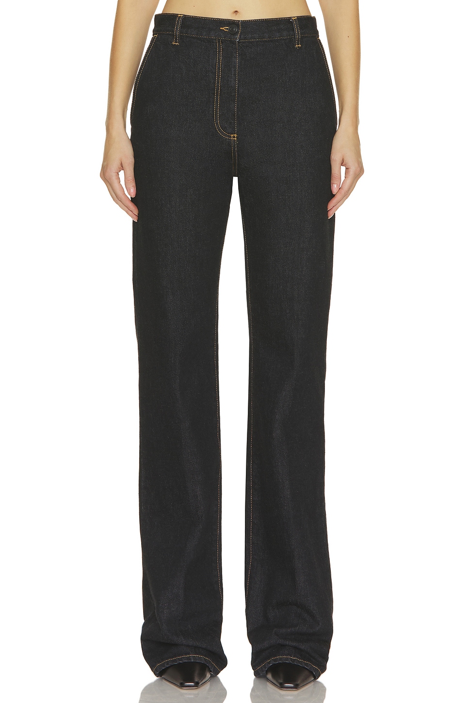 Image 1 of The Row Vita Wide Leg in Black