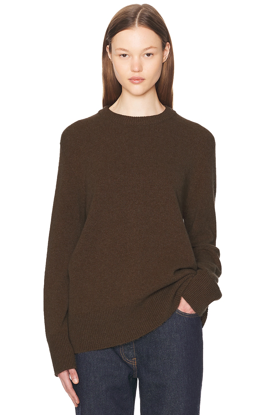 The Row Hibem Sweater In Brown