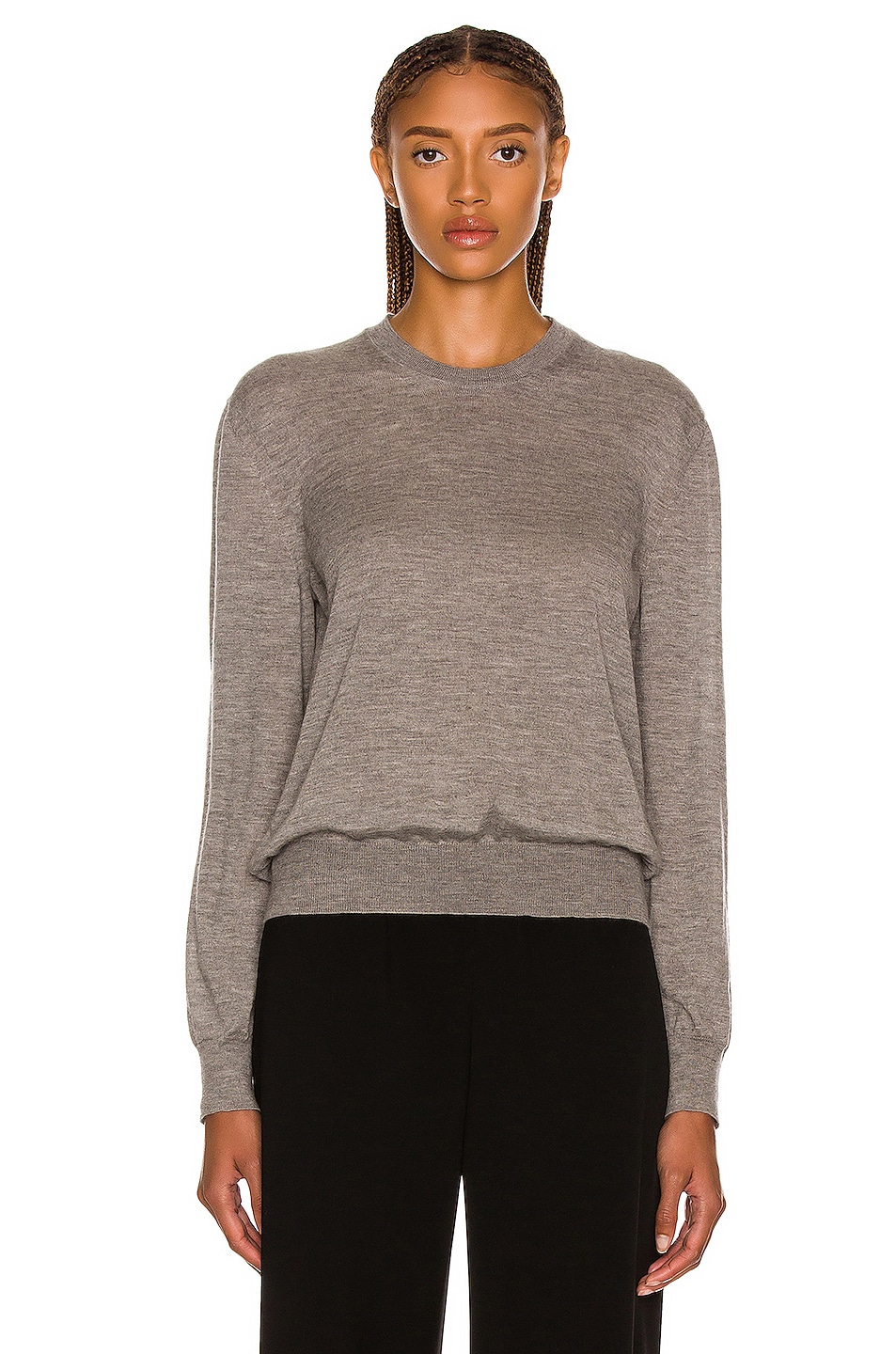 Image 1 of The Row Islington Sweater in Medium Grey