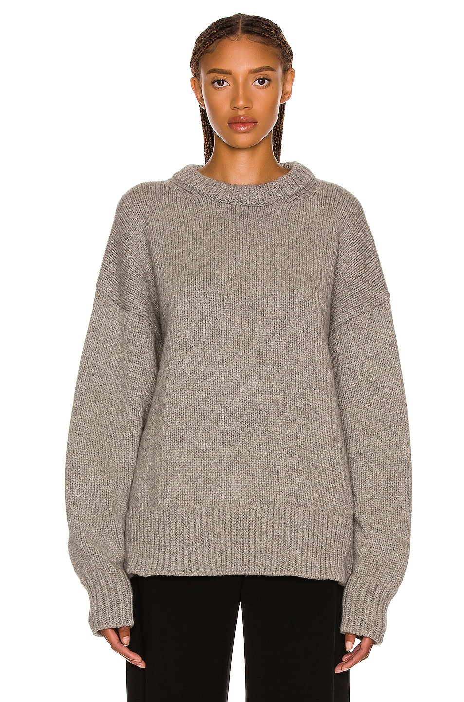 Image 1 of The Row Ophelia Sweater in Grey Melange