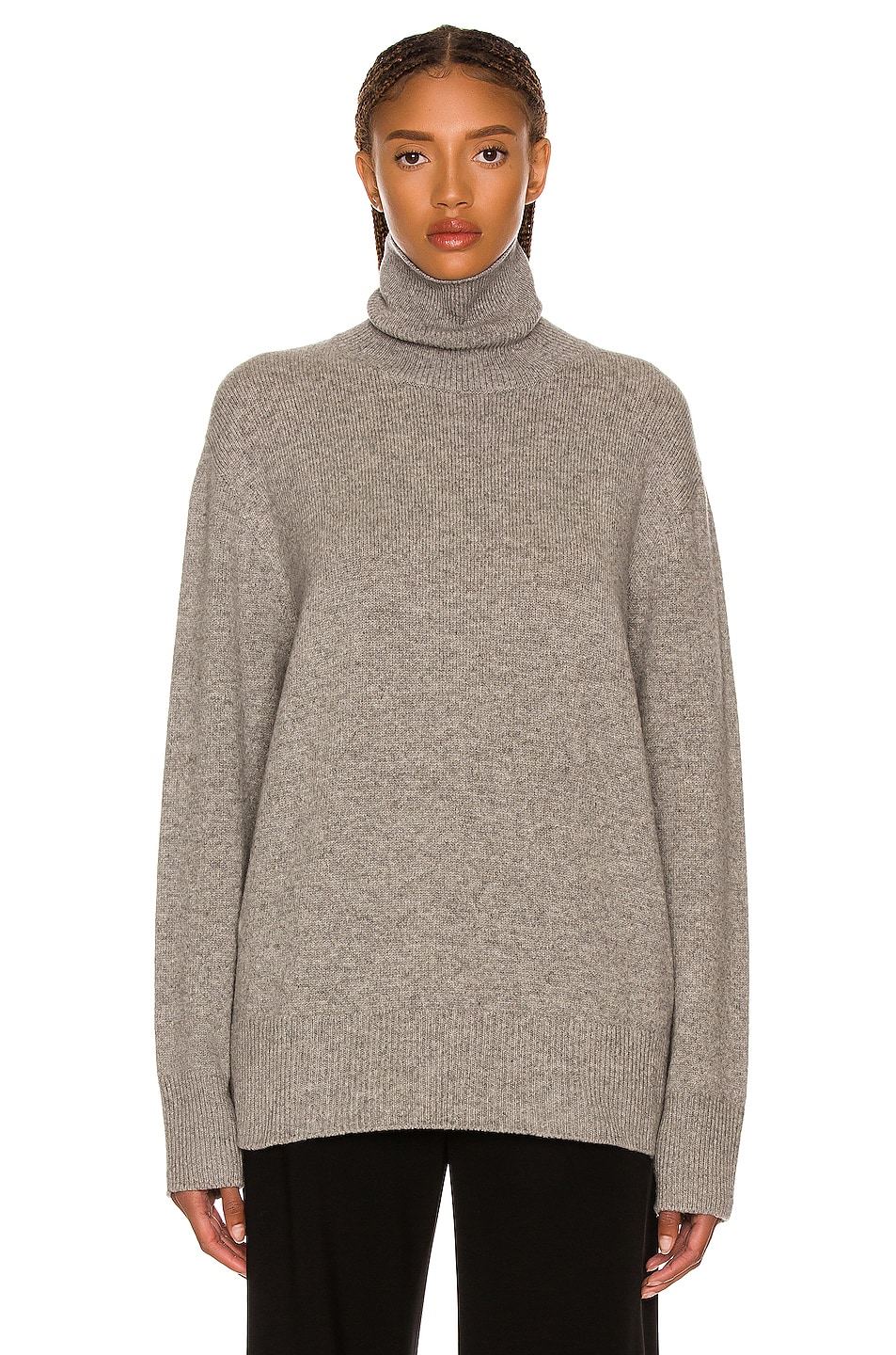 Image 1 of The Row Stepny Sweater in Grey Melange