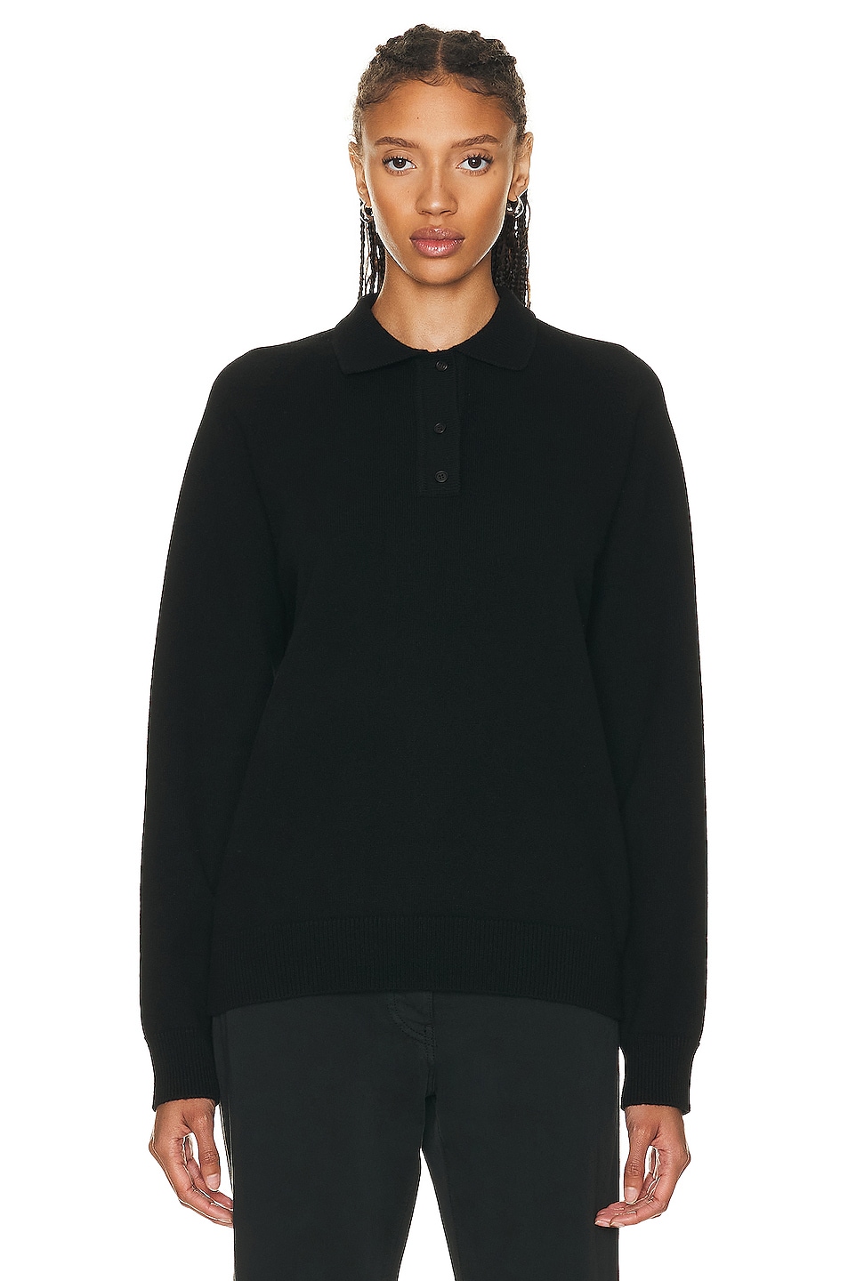 Image 1 of The Row Eli Top in Black