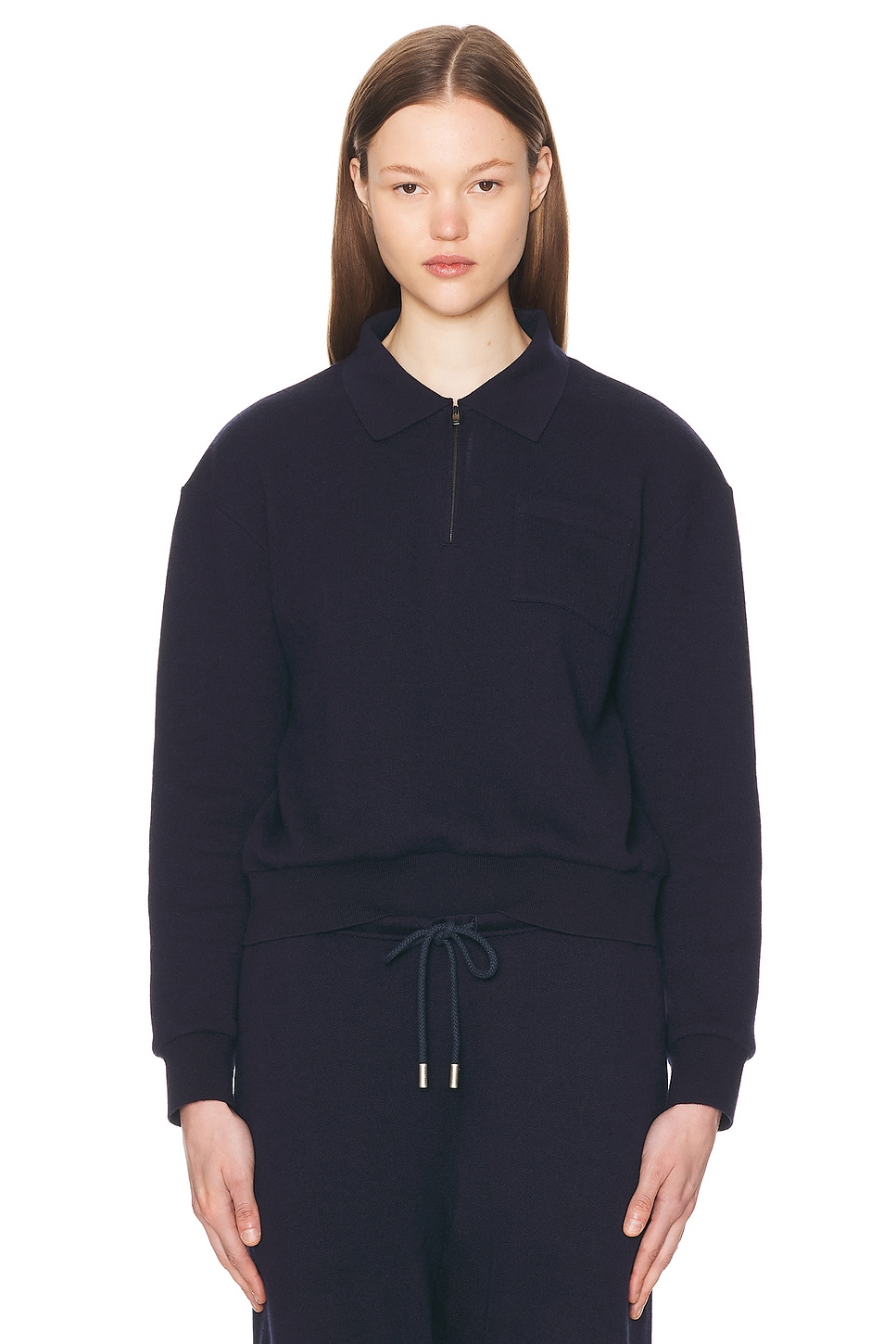 Image 1 of The Row Estee Pullover in Navy