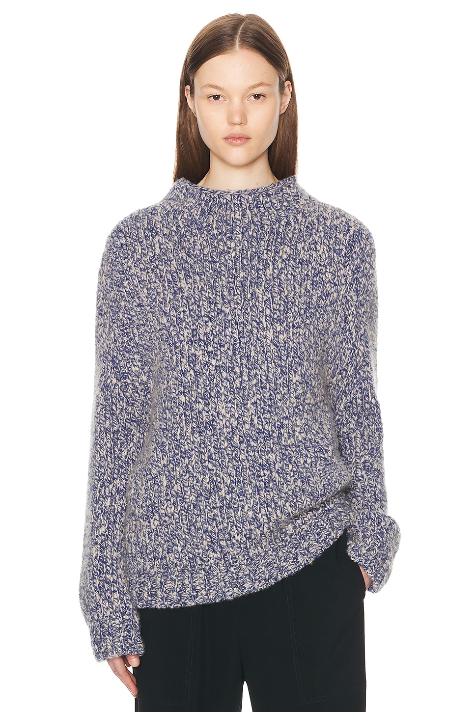 Image 1 of The Row Hauren Sweater in Blue & Porcelain