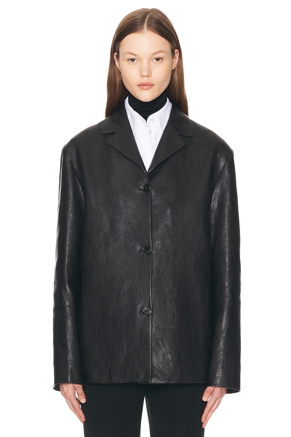 Image 1 of The Row Fabian Jacket in Black