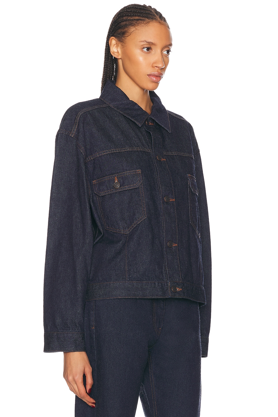 Shop The Row Ness Jacket In Indigo