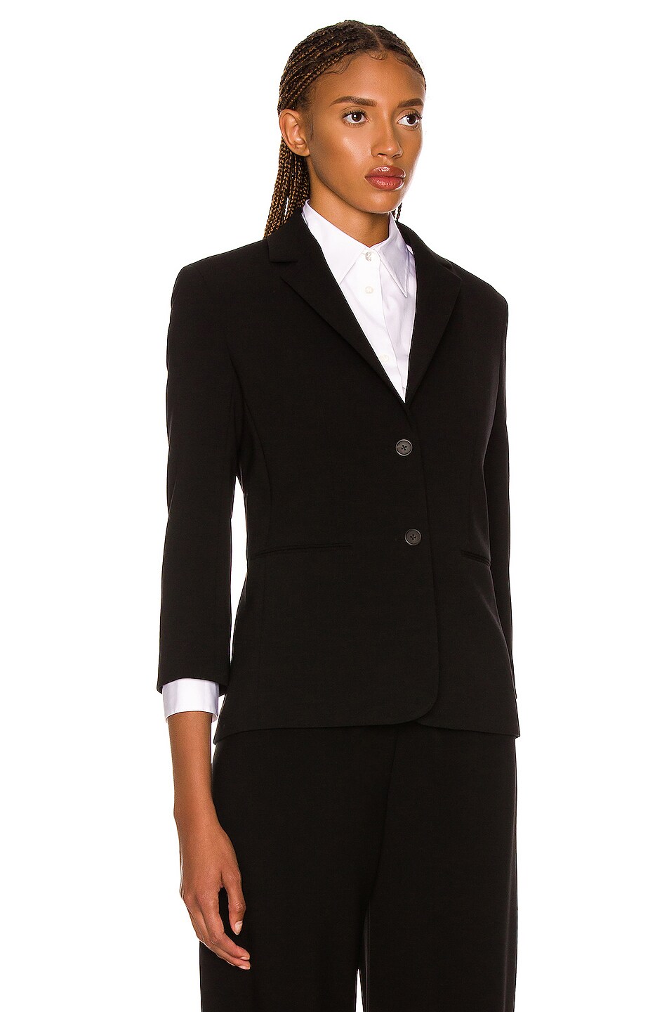 The Row Schoolgirl Jacket in Black FWRD