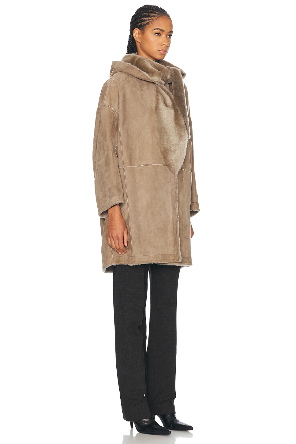 The Row Parnasse Coat In Taupe