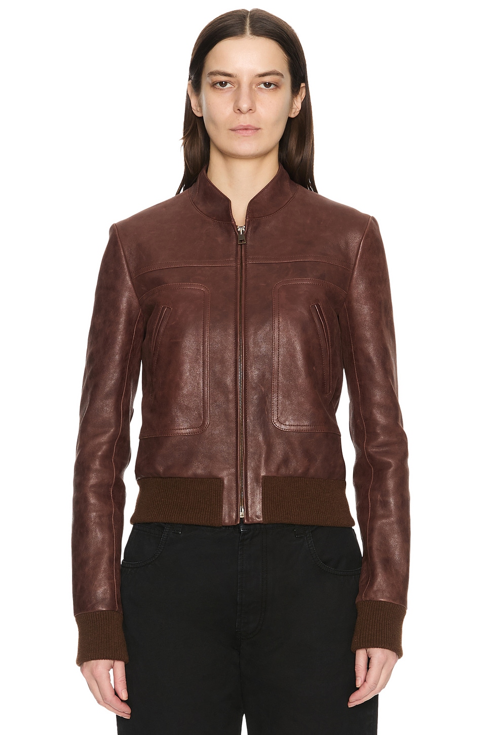 Image 1 of The Row Bader Jacket in Brown