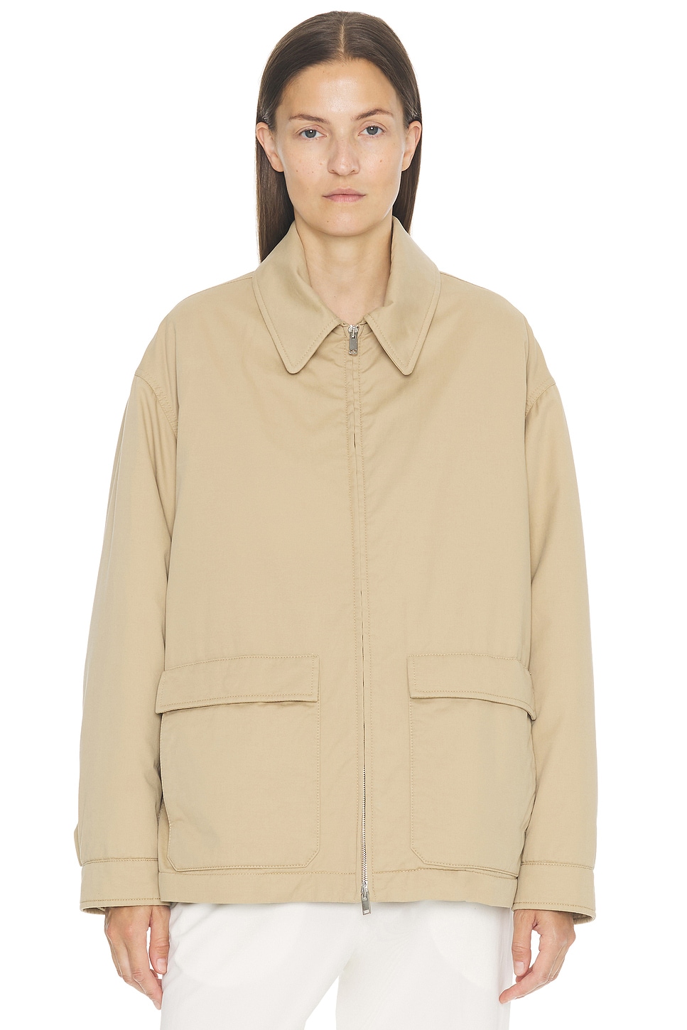 Image 1 of The Row Aurelius Jacket in Sand