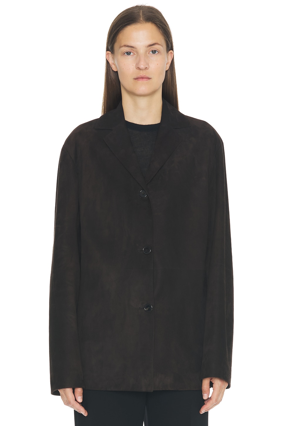 The Row Fabian Jacket In Brown
