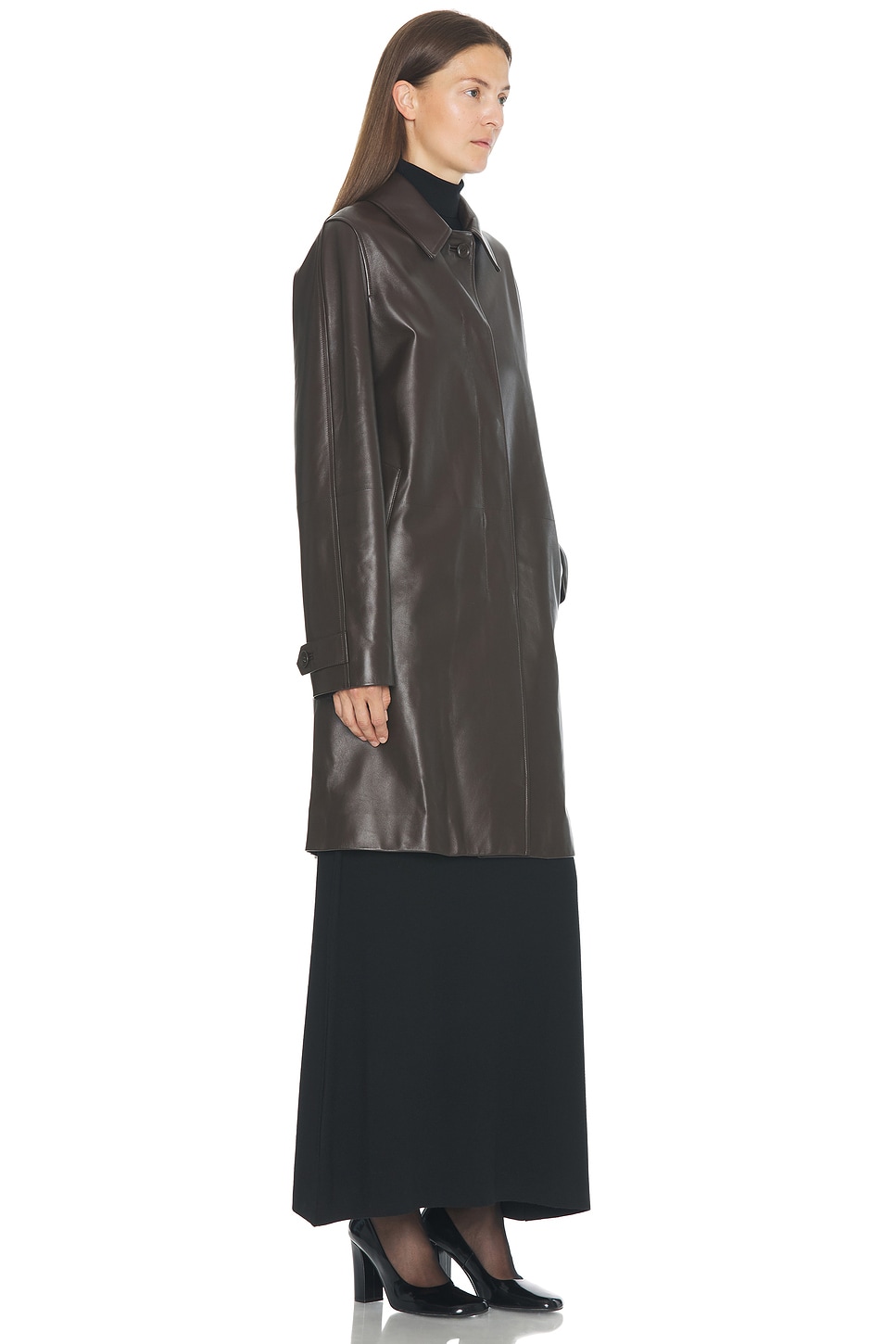The Row Gracia Coat In Brown